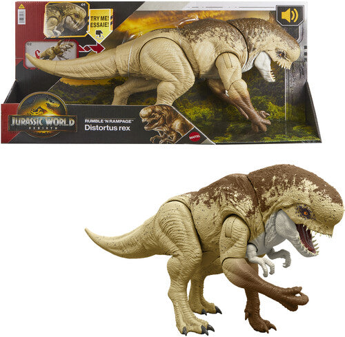 Mattel - Jurassic World: Rebirth Rumble 'N Rampage Distortus Rex