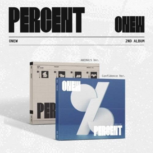 Onew - Percent - Digipack Version - Random Cover - incl. Scratch Card, Photobook, Photocard + More
