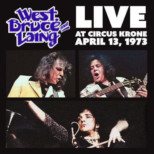 West Bruce & Laing - Live at Circus Krone, Frankfurt, Germany - April 13, 1973 - Clear Frosted Glass with Silver Swirl
