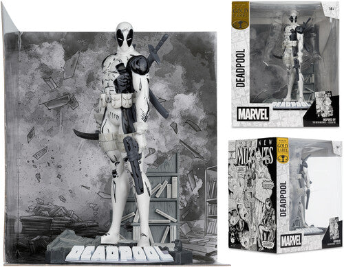 McFarlane Toys: Gold Label - The New Mutants #98 - Marvel Collection - 1:10 Deadpool (LINE ART)