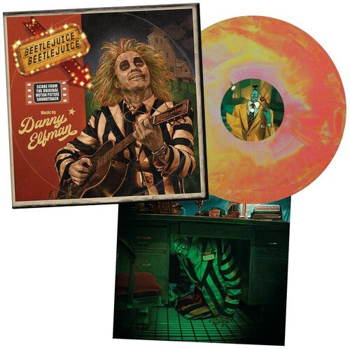 Danny Elfman - Beetlejuice Beetlejuice (Original Soundtrack) - Limited Australian Exclusive Pink & Yellow Colored Vinyl