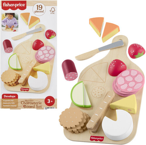 Fisher Price Wooden Charcuterie Board Set