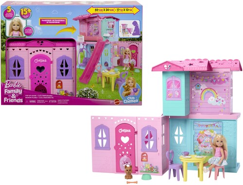Barbie Barbie Club Chelsea Pop-Up House, Blonde Doll