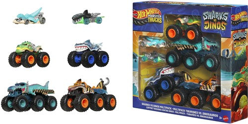 Hot Wheels Monster Trucks: Sharks vs. Dinos Multipack