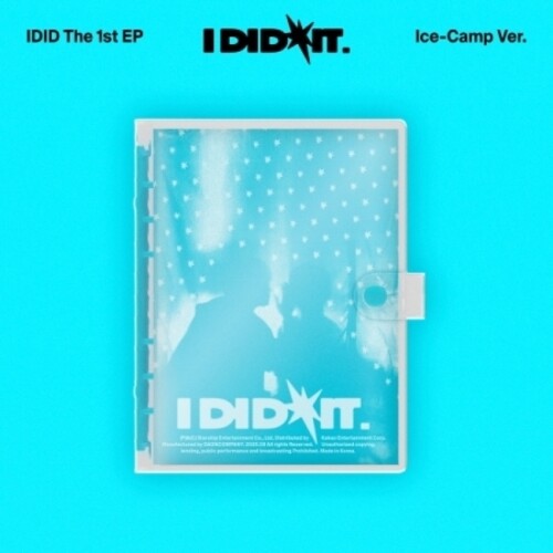 Idid - I Did It - Ice-Camp Version - incl. Diary, 88pg Diary Photobook, Clear Sticker, Twinkle Sticker, PVC Air Keyring, ID Photo Sticker Set, ID Photo Seal Sticker Set + 2 Photocards