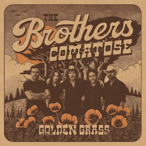 Brothers Comatose - Golden Grass - Splattered Orange & Blue