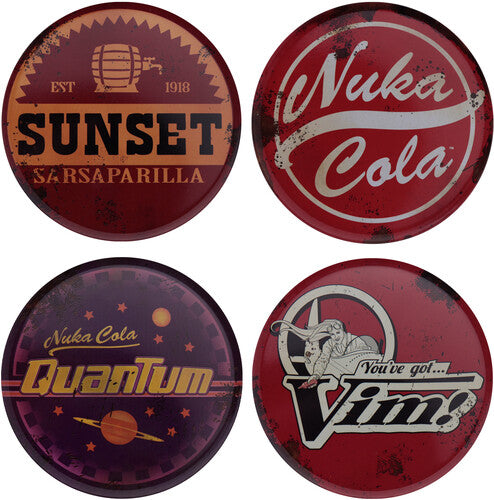 Fallout - Metal Drinks Coasters - Set of Four