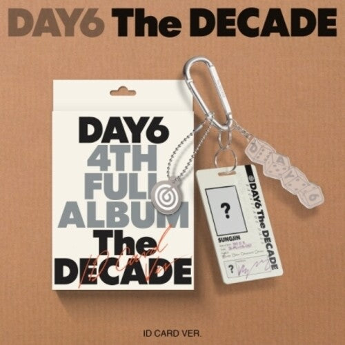 Day6 - The Decade - ID Card Version - incl. Carabiner, Logo Keyring, Dice Keyring, Lyrics Photobook, 2 Photocards + Folding Poster