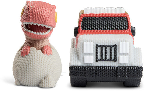 Handmade by Robots - Jurassic Park - Dino Hatching Egg & Park Vehicle 2-Pack