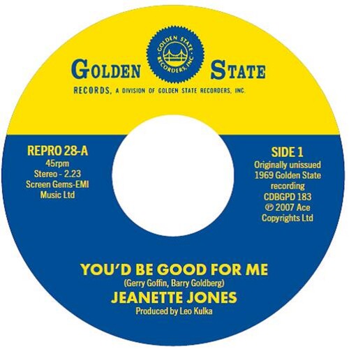Jeanette Jones - You'd Be Good For Me / Cut Loose