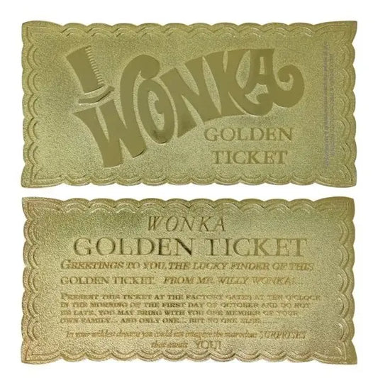 Willy Wonka Collector’s Edition Replica Golden Ticket