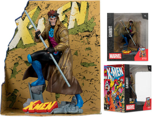 McFarlane Toys - X-MEN #1 - Gambit 1:10th Scale Collectible with Scene