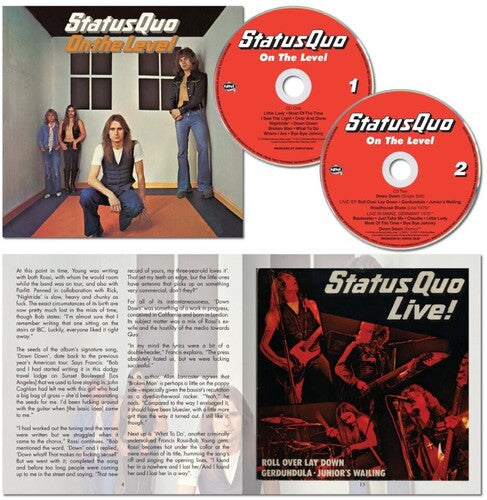 Status Quo - On The Level - 50th Anniversary Deluxe Gatefold Packaging