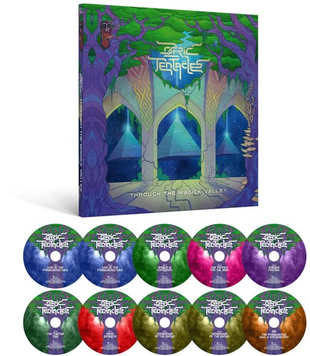 Ozric Tentacles - Through The Magick Valley - 9CD+DVD & Hardbound Book