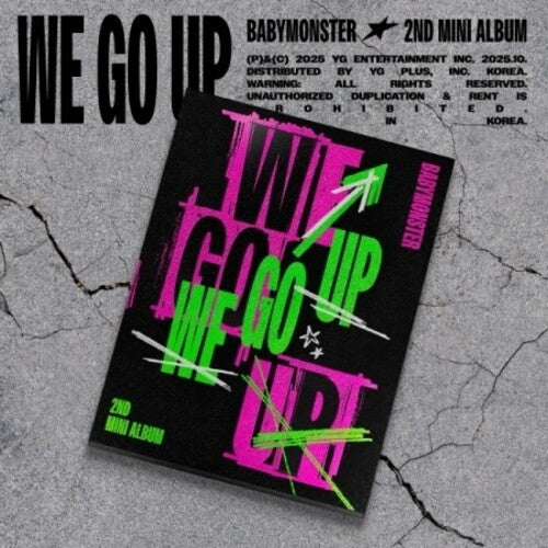 Babymonster - We Go Up - Up Version - incl. 72pg Photobook, Folded Poster, 6 Selfie Photocards, Postcard + 2 Logo Stickers