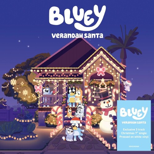 Bluey - Verandah Santa - White Colored Vinyl