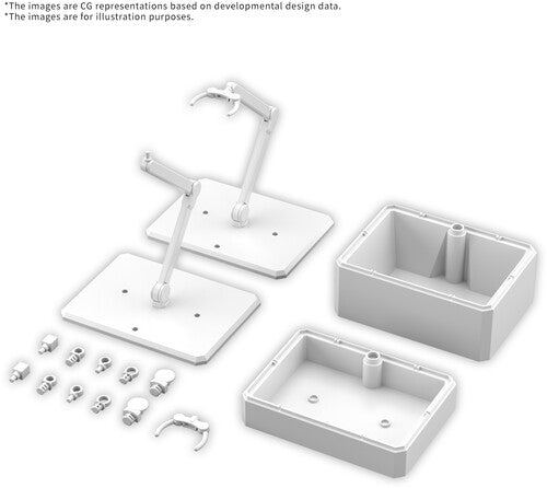 Action Base 7 & Option Box [White] (Bag/12), Bandai Hobby
