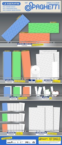 Le Sserafim - 1st Single Album 'SPAGHETTI' [KNOCKING BASIL ver.]