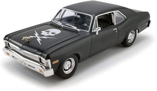 Death Proof 1971 Chevrolet Nova Matte Black 1/18th Scale Die-Cast Car