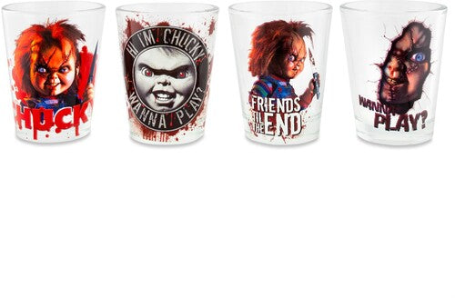 Child's Play - 1.5oz Mini Shot Glasses Set of 4 - Chucky
