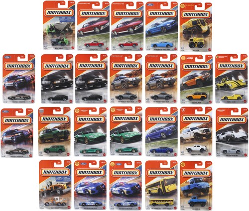 Matchbox 1:64 Basic Car Collection 24-Piece J Assortment