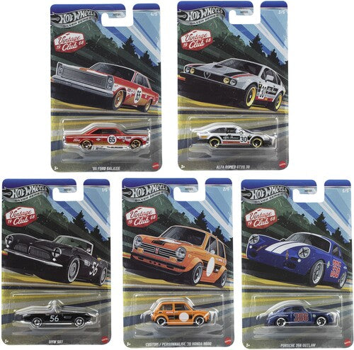 Hot Wheels 1:64 Silver Series Vintage Club 1968 10-Piece J Assortment