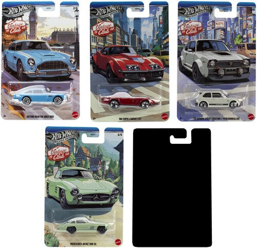 Hot Wheels 1:64 Silver Series Vintage 10-Piece K Assortment