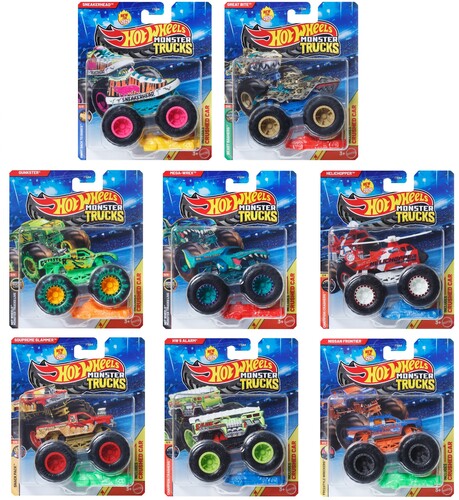 Hot Wheels Monster Trucks 1:64 8-Piece C Assortment