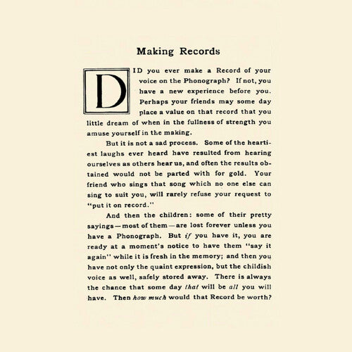 Making Records: Home Recordings 1890-1920/ Var - Making Records: Home Recordings 1890-1920 (Various Artists)