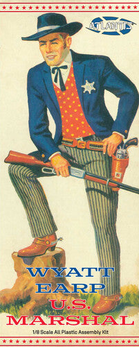 Atlantis - 1:8 Scale Model Kit - U.S. Marshal Wyatt Earp Figure