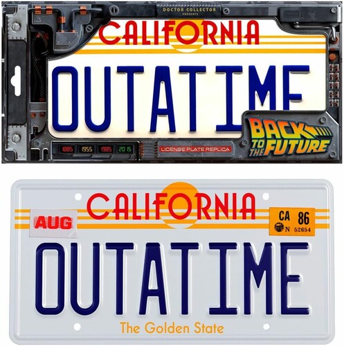 Back to the Future -  License Plate Replica - OUTATIME