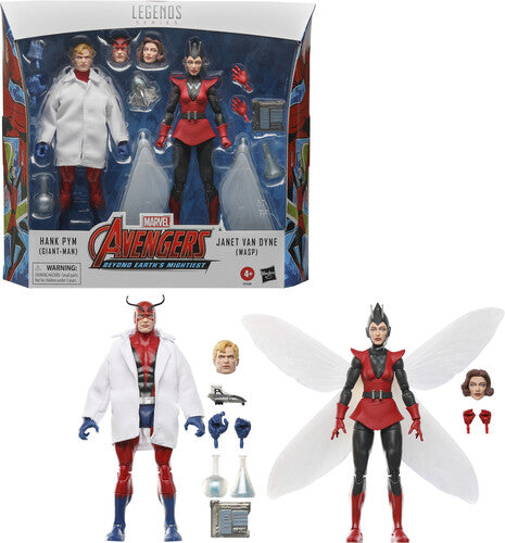 Avengers: Beyond Earth's Mightiest - Marvel Legends - Hank Pym (Giant-Man) & Janet Van Dyne (Wasp) 60th Anniversary Action Figure 2-Pack