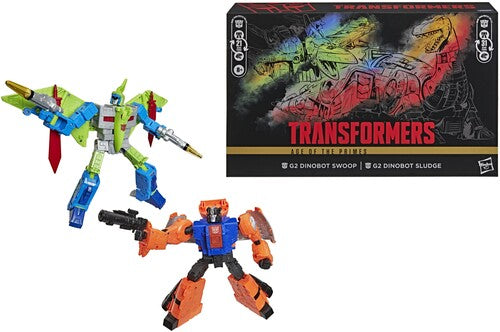Transformers - Age of the Primes - Leader Class G2 Dinobots Swoop & Sludge Action Figure 2-Pack