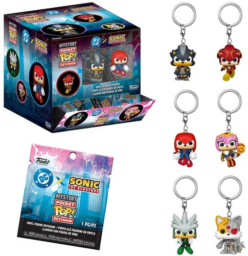 Funko POP! Keychain: Justice League of America & Sonic (JLA) (One Random POP! Keychain Per Purchase)