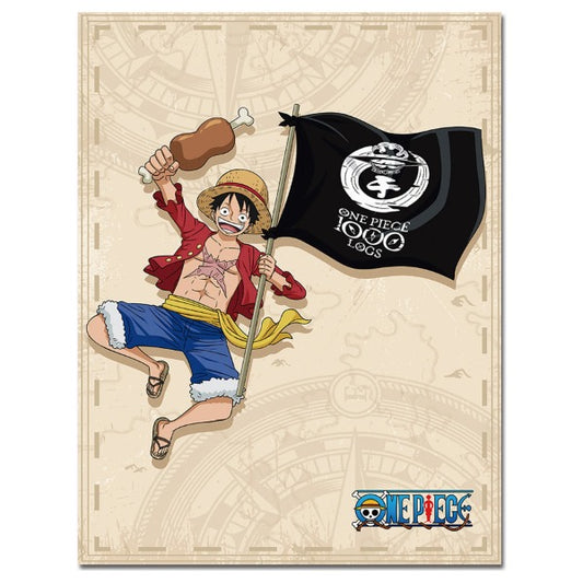 One Piece 1000th Episode Celebration Luffy Throw Blanket