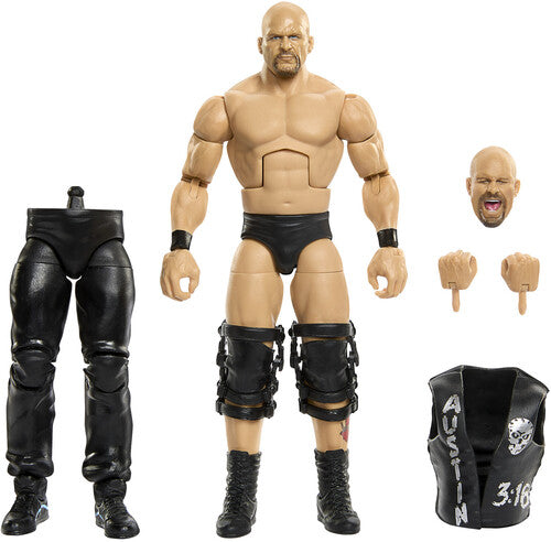 WWE Elite Collection 6 Summerslam Stone Cold Steve Austin Action Figure with Jesse Ventura Build-A-Figure Part