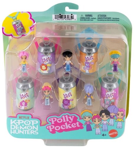 Polly Pocket Kpop Demon Hunter Saja Boys 5-Pack (KPDH)