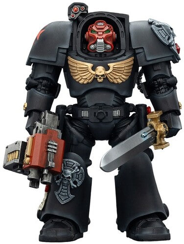 Warhammer 40K - Black Templars: Terminator 1 with Power Sword & Storm Bolter 1/18 Action Figure