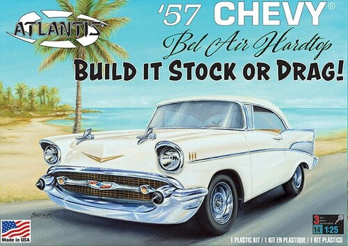 1957 Chevrolet Bel Air Hardtop Stock Drag 1/25 Scale Model Kit