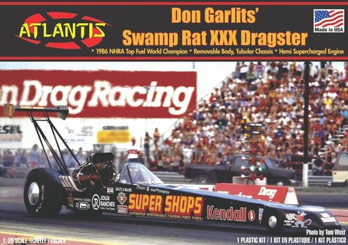 Don Garlits' Swamp Rat XXX Dragster - 1986 Top Fuel World Champion 1/25 Scale Model Kit