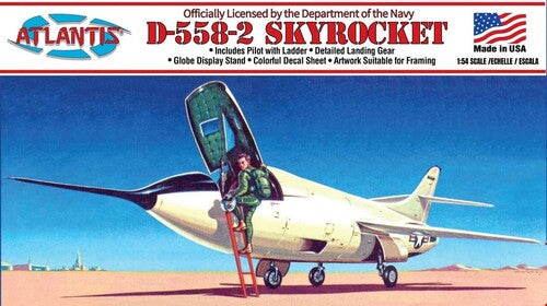 Douglas D-558-2 Skyrocket United States Navy (USN) with Swivel Stand 1/54 Scale Model Kit 1/54 Scale Model Kit