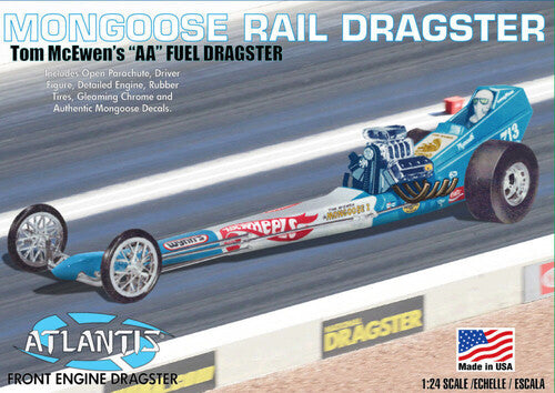 Tom Mongoose McEwen's AA Fuel Dragster - Front Engine Rail Dragster 1/24 Scale Model Kit