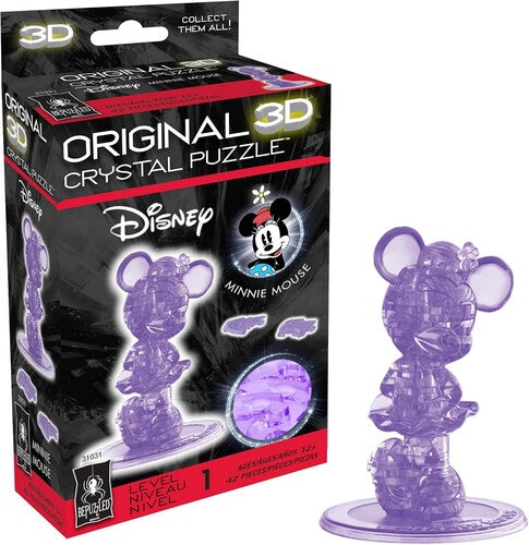 BEPUZZLED - Disney - Mickey Mouse (purple) 3D Crystal puzzle