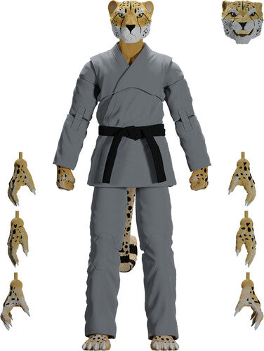 Jiu Jitsu Combat Creatures - Chico The Cheetah Action Figure - Gray Gi