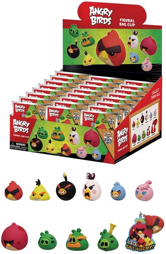 Angry Birds - 3D Foam Bag Clip Series 1 - 24pc Blind Bag PDQ