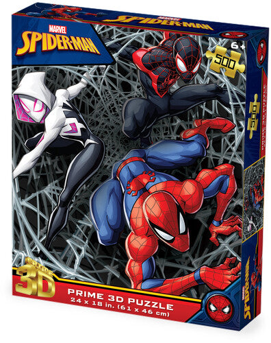 Marvel Spider-Man Spider-Verse Trio 500pc 24x18 in 3D Lenticular Puzzle