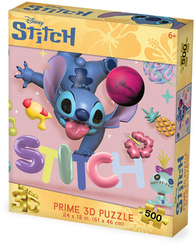 Disney Stitch Handstand 500pc 24x18 in 3D Lenticular Puzzle