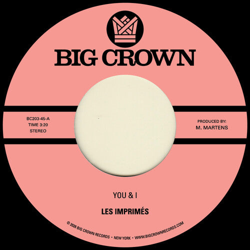 Les Imprimes - You & I B/W Miss the Days