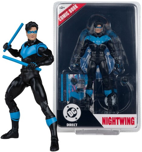 Dc Direct 7in Figure With Comic Nightwing 81 Fig