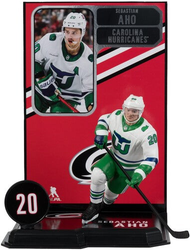 McFarlane's SportsPicks - NHL - Sebastian Aho (Hartford Whalers Retro) 7 Posed Figure